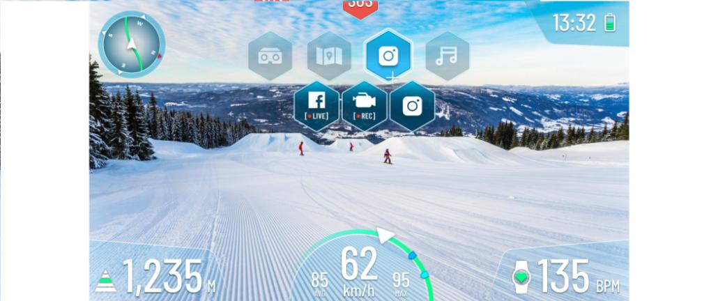 Ski- und Snowboardhelm mit Augmented Reality Schladming-Dachstein