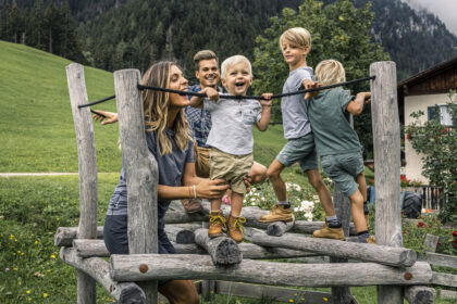Familienzeit am Berggasthof Gsteier © Lineematiche