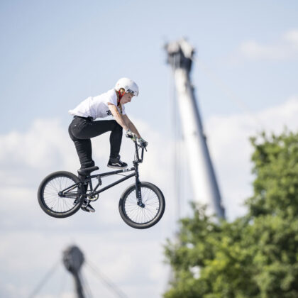 Kim Len Mueller BMX Freestyle European Championships 2022 Olympiapark München © Daniel Kopatsch