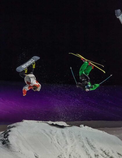 Coole Stunts bei der Skishow in Lermoos © Tiroler Zugspitz Arena, Frozen Lights