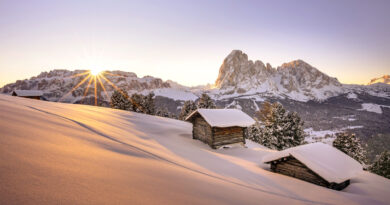 Groeden Sella Langkofel von Seurasas © Lukas Runggaldier