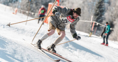 Hotel Der Löwe Nostalgie-Skievent am Schanteilift © Saalfelden Leogang, Michael Geißler