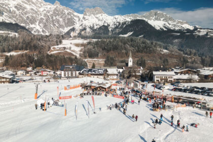 Hotel Der Löwe Nostalgie-Skievent am Schanteilift © Saalfelden Leogang, Michael Geißler