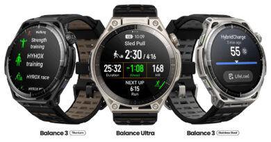 Balance 3 und Balance Ultra - ab Juni bzw. Juli in Europa - hier mit HYROX Modi (c) Amazfit